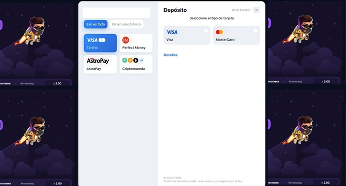Opciones para Depositar en Lucky Jet 1Win